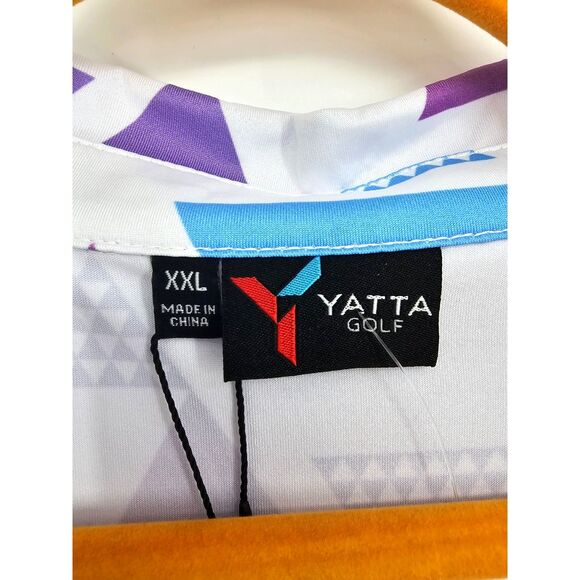 Yatta Golf Men's Polo Shirt XXL Standout Performance Short Sleeve Frosty - Picture 8 of 8